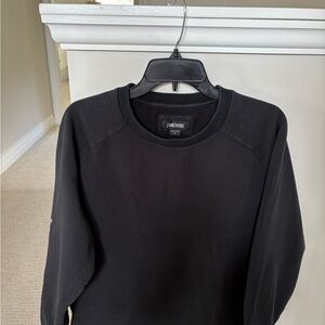 Zanerobe Black Crewneck Sweatshirt - Minimal Men's Pullover